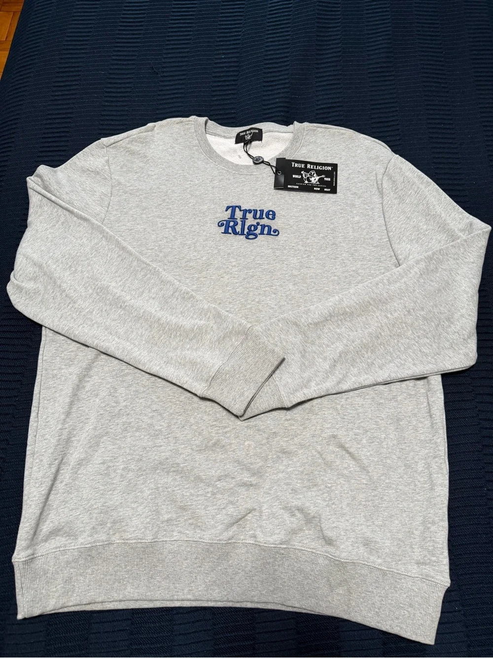 True Religion Mens crewneck sweatshirt Size XXL Gray